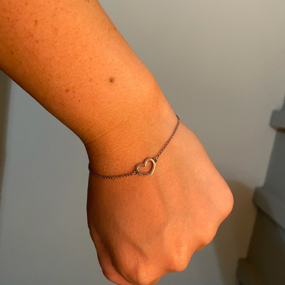 James Avery Petite Heart Link Bracelet